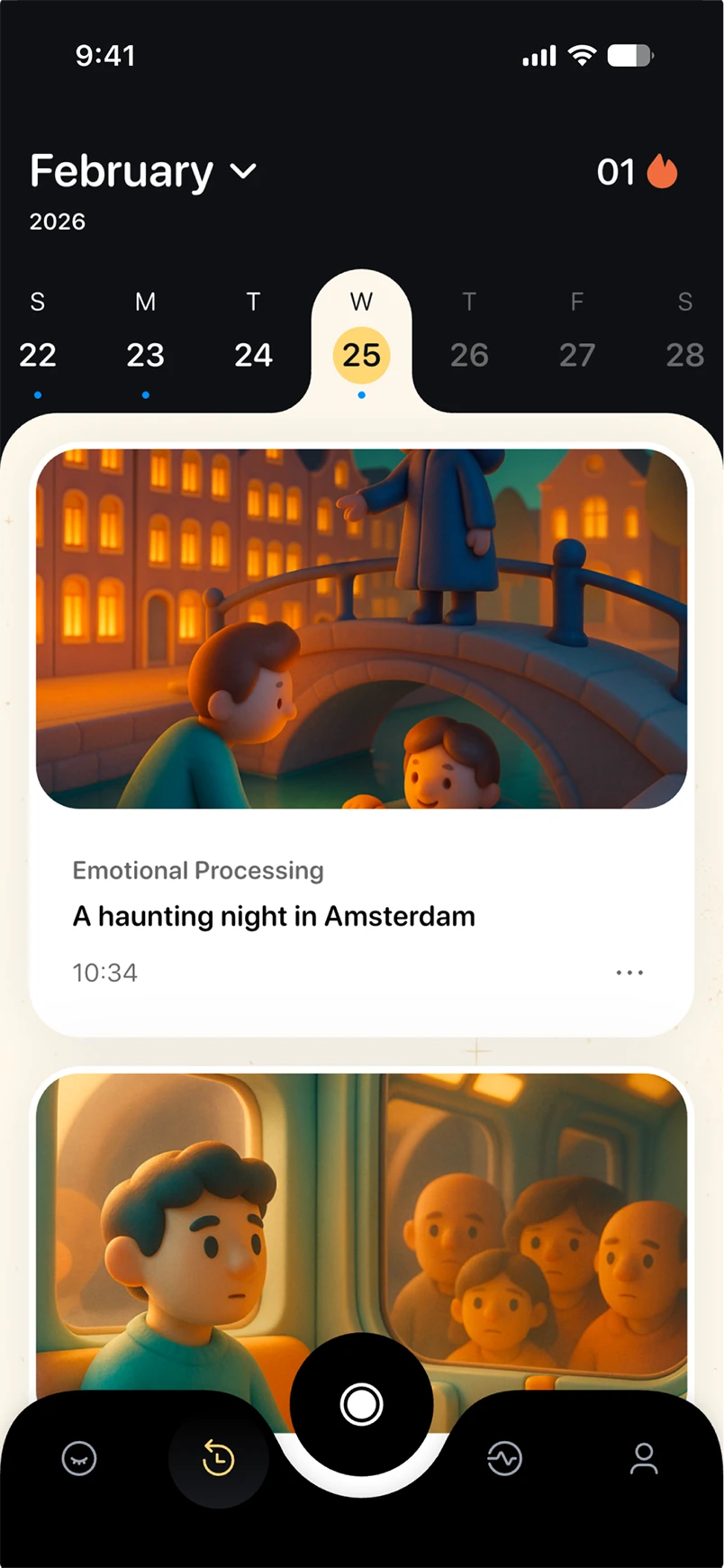 Dreamlab app — screen two
