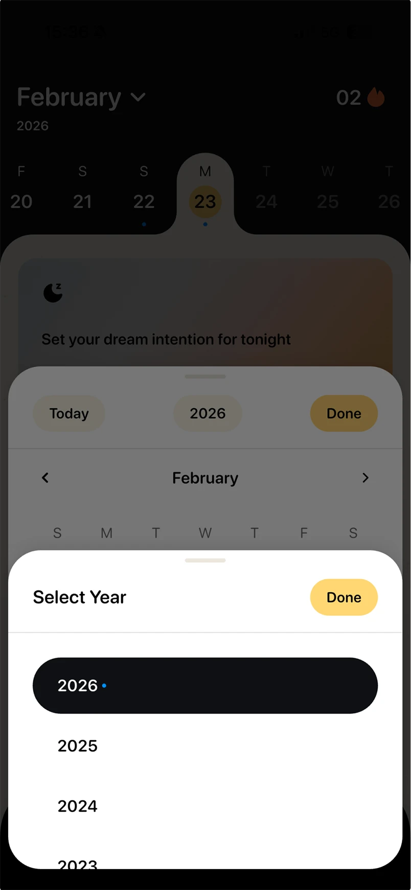 Dreamlab app — screen three