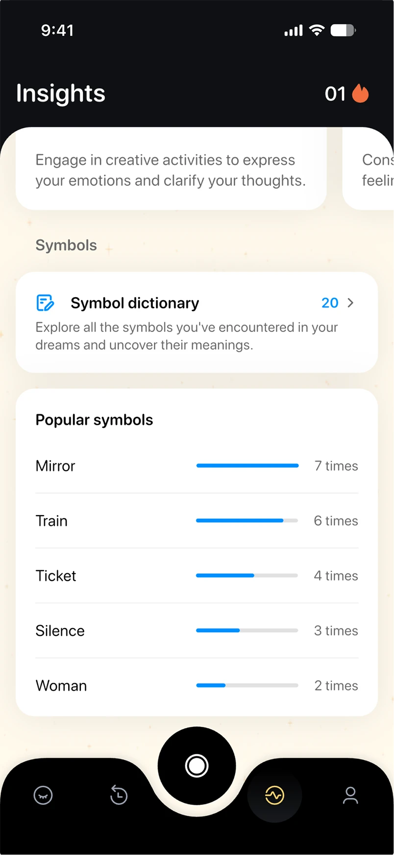 Dreamlab app — screen eight