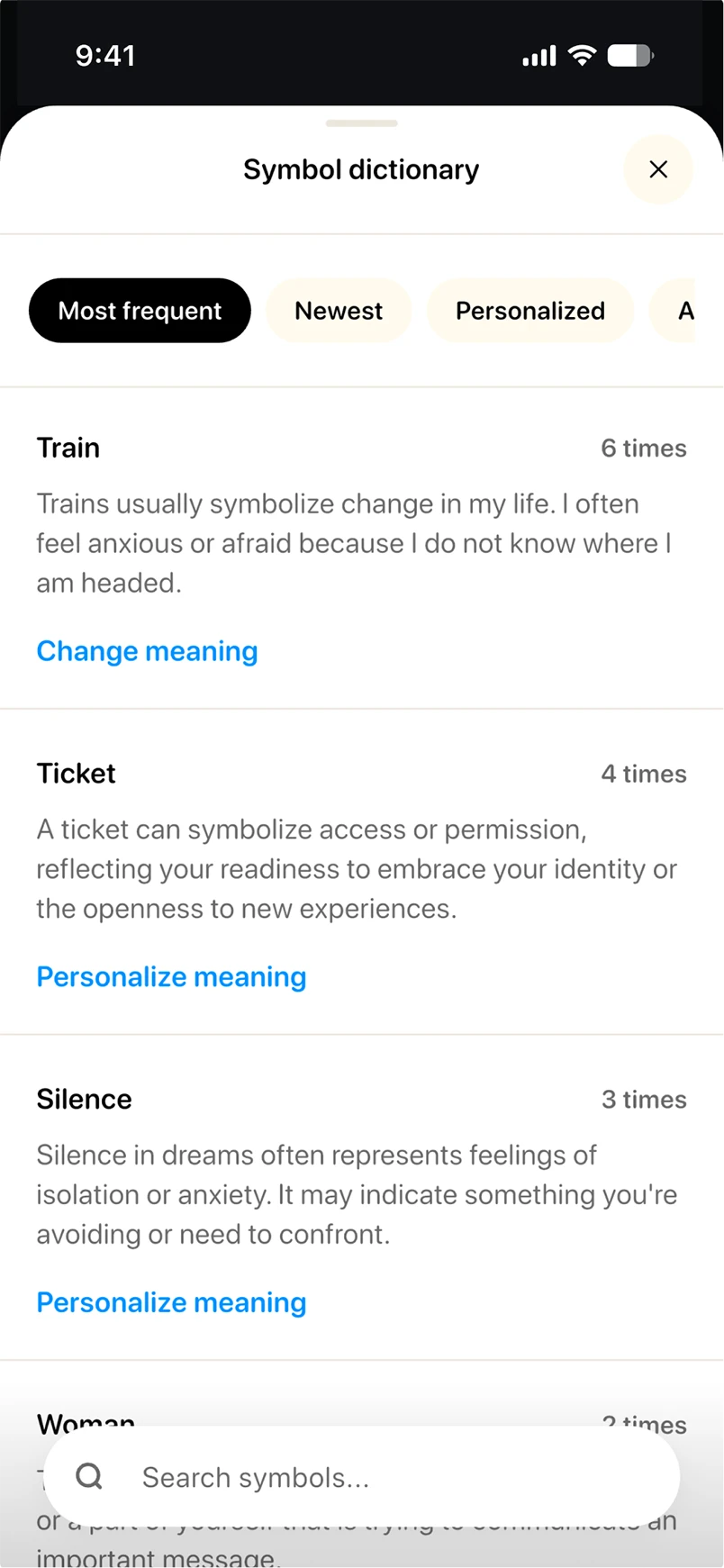 Dreamlab app — screen ten