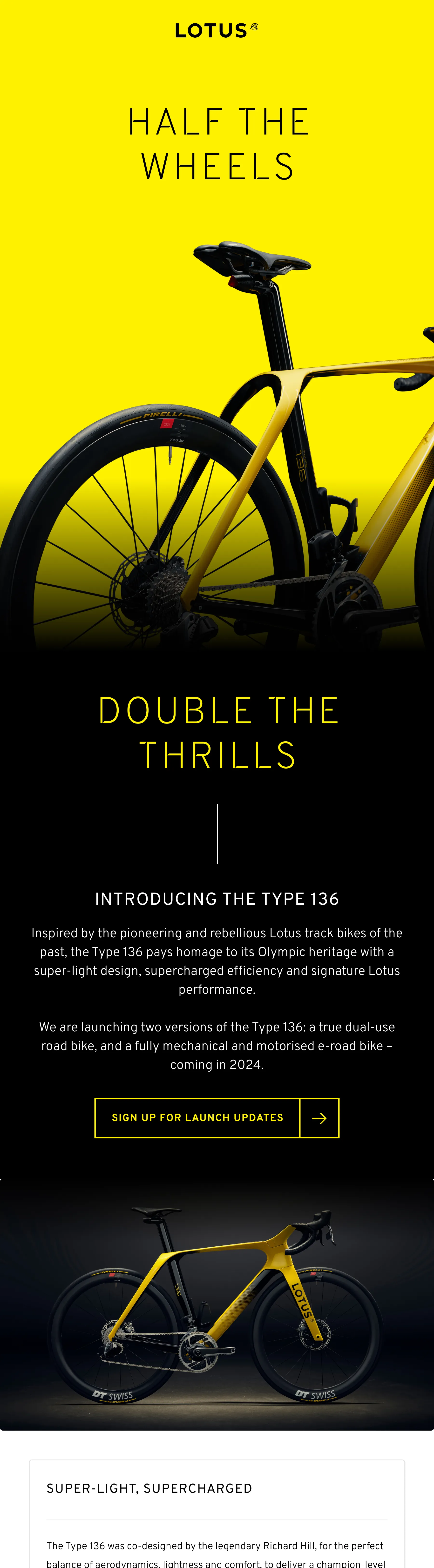 Lotus CRM — Bike campaign