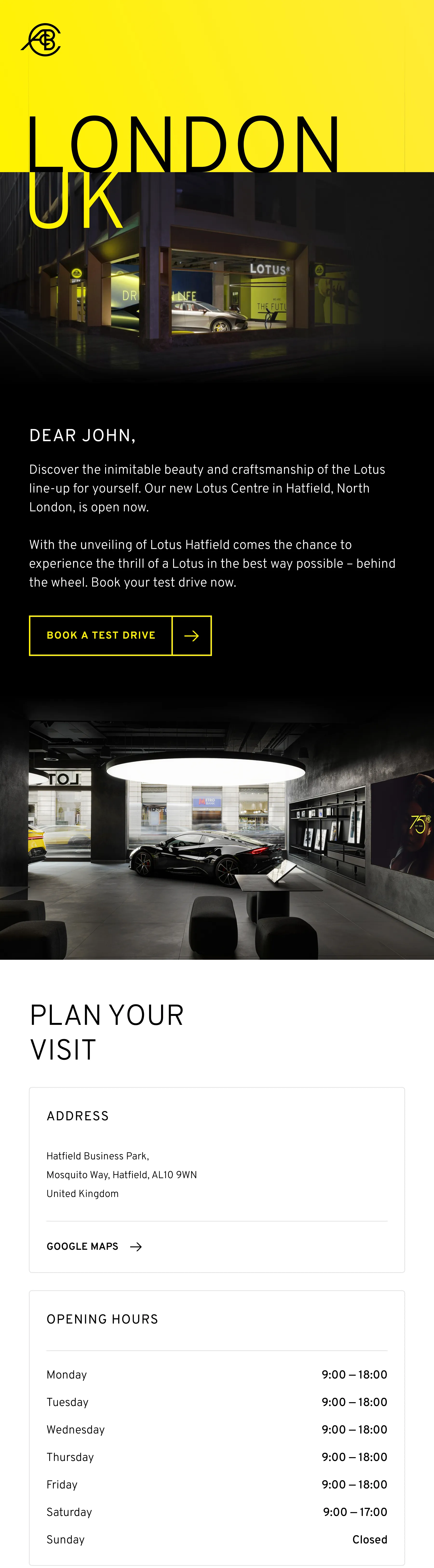 Lotus CRM — London store opening