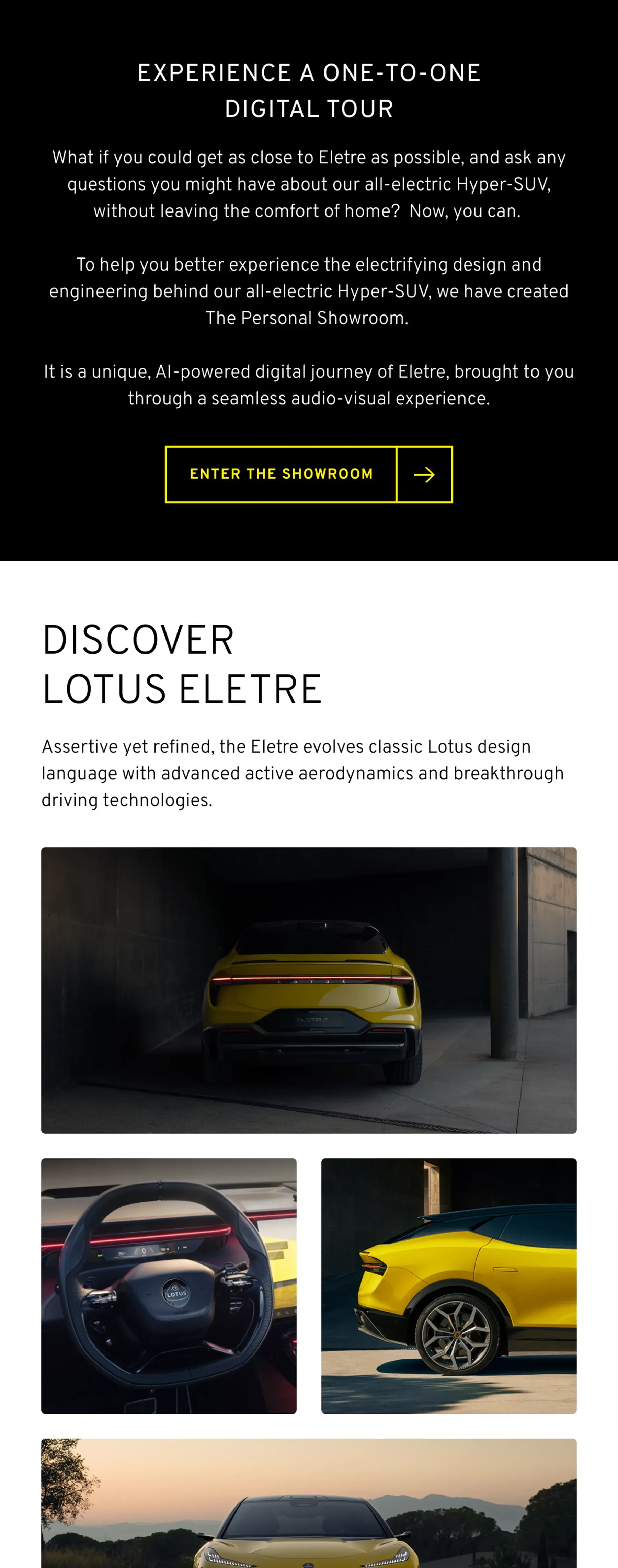 Lotus CRM — Personal showroom campaign