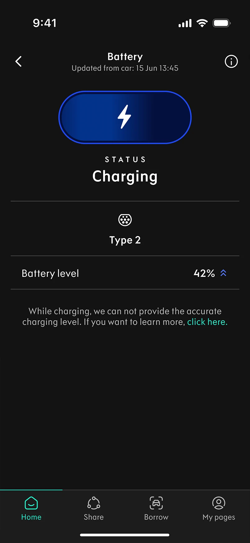 Lynk & Co app — screen two