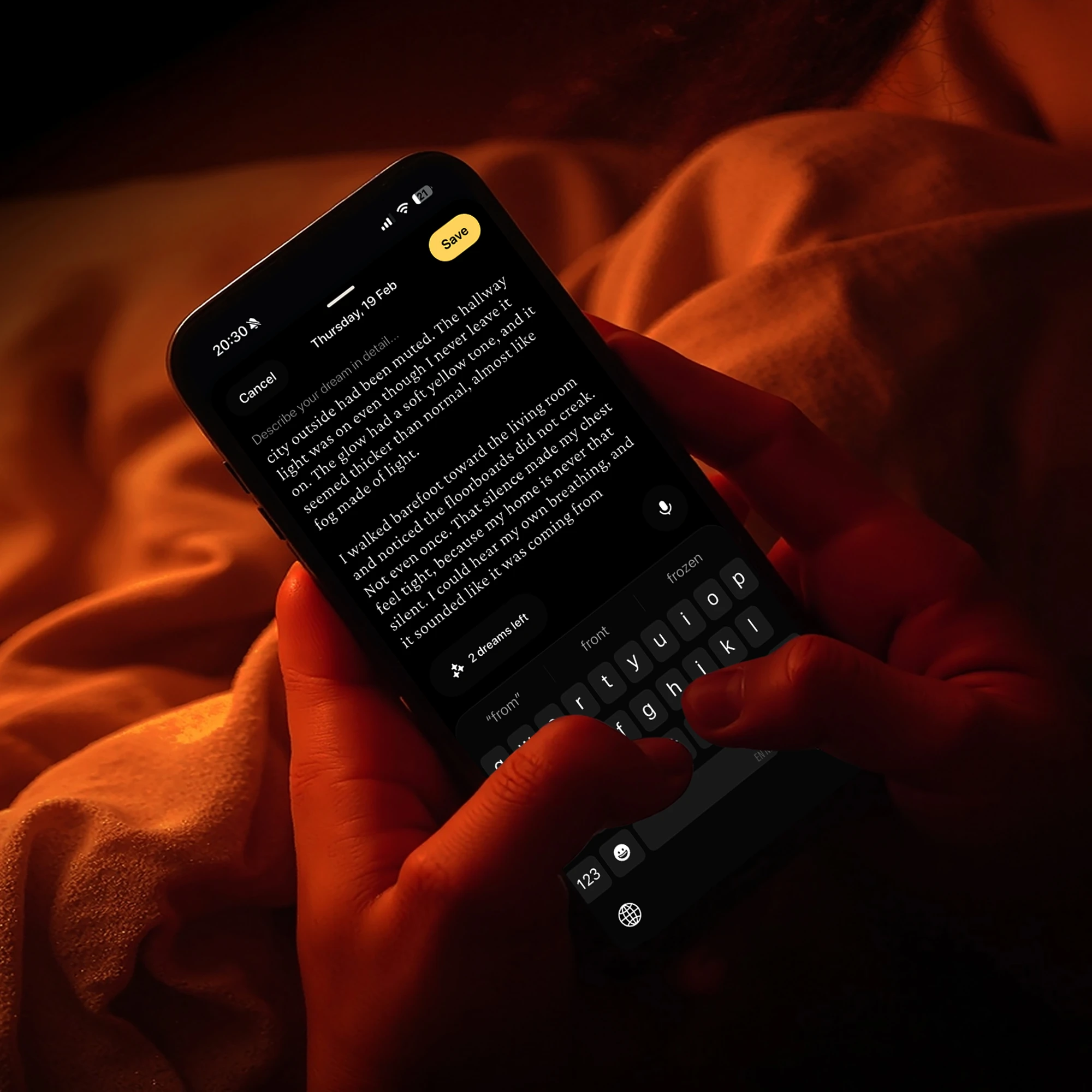 Dreamlab — dream journal app screenshot